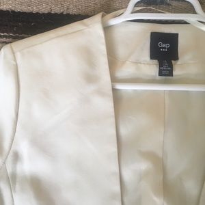 gap blazer // cream